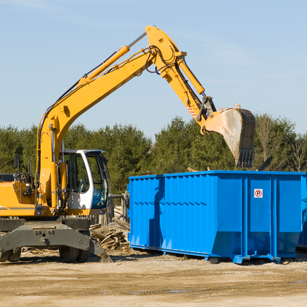 is there a minimum or maximum amount of waste i can put in a residential dumpster in Stroud PA